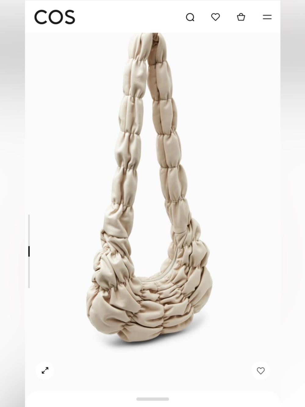COS Leather Ripple Crossbody - Picture 5 of 6